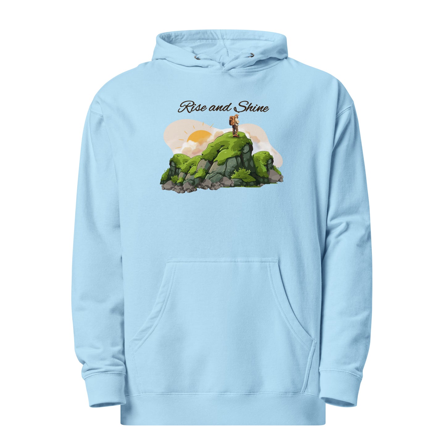"Rise and Shine" Motivational Hoodie