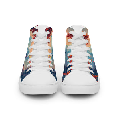 Men’s high top canvas shoes