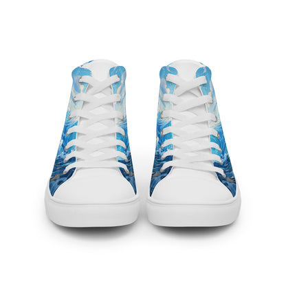 Men’s high top canvas shoes