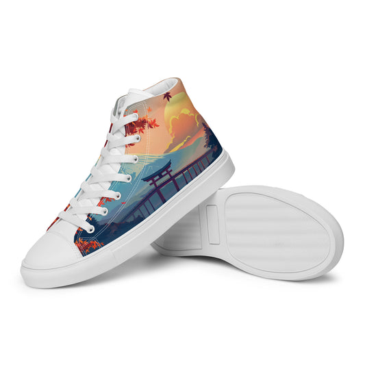 Men’s high top canvas shoes