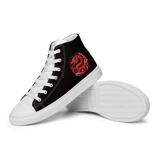 Men’s high top canvas shoes