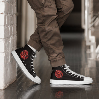 Men’s high top canvas shoes