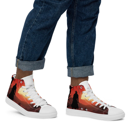 Men’s high top canvas shoes