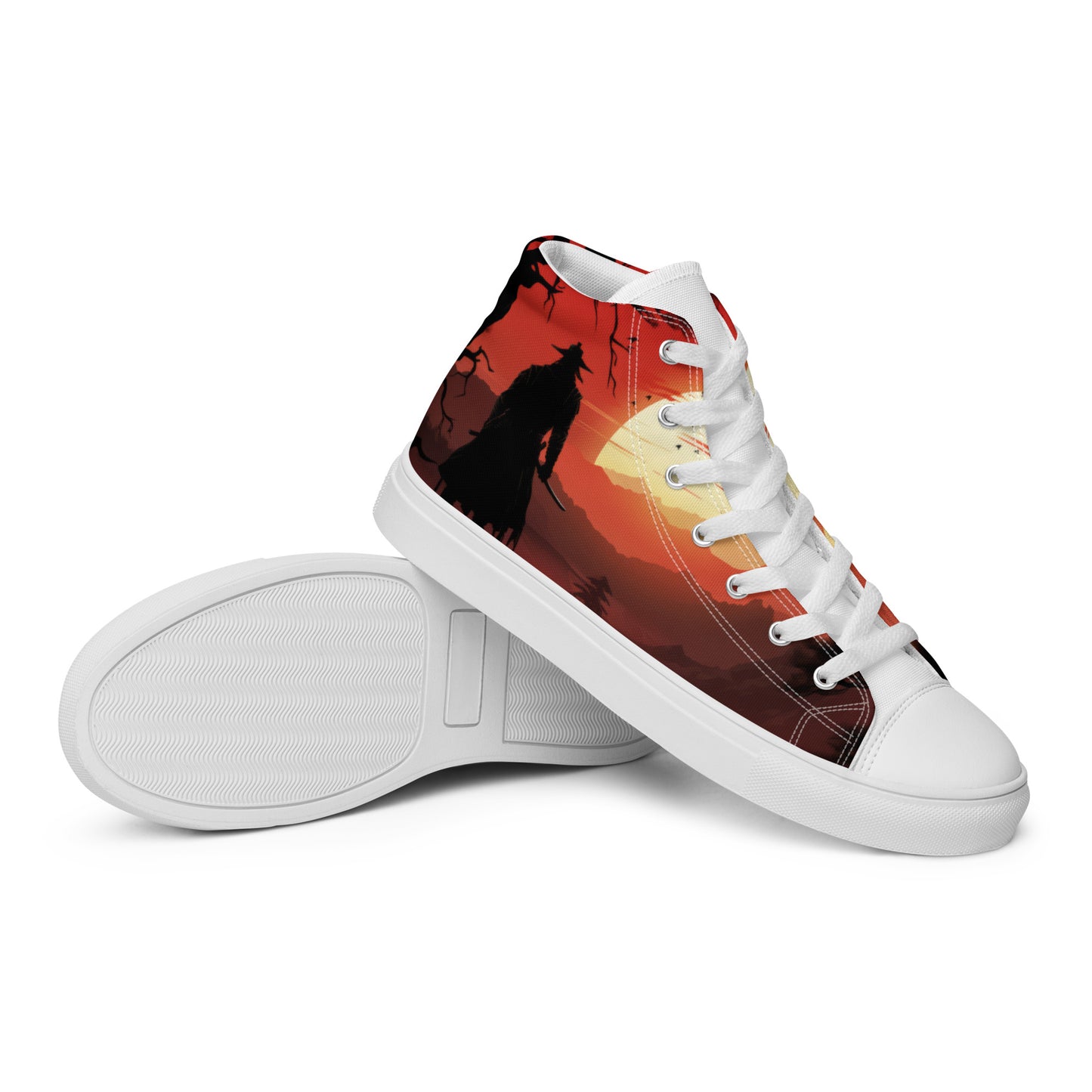 Men’s high top canvas shoes