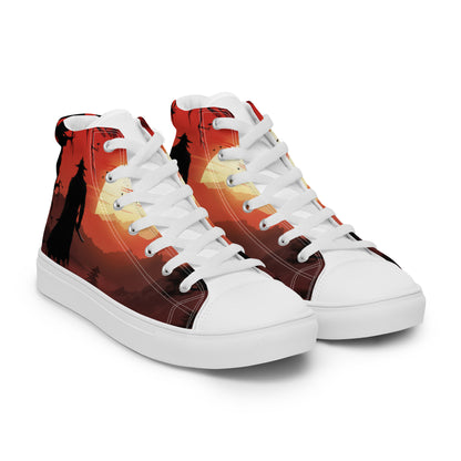 Men’s high top canvas shoes