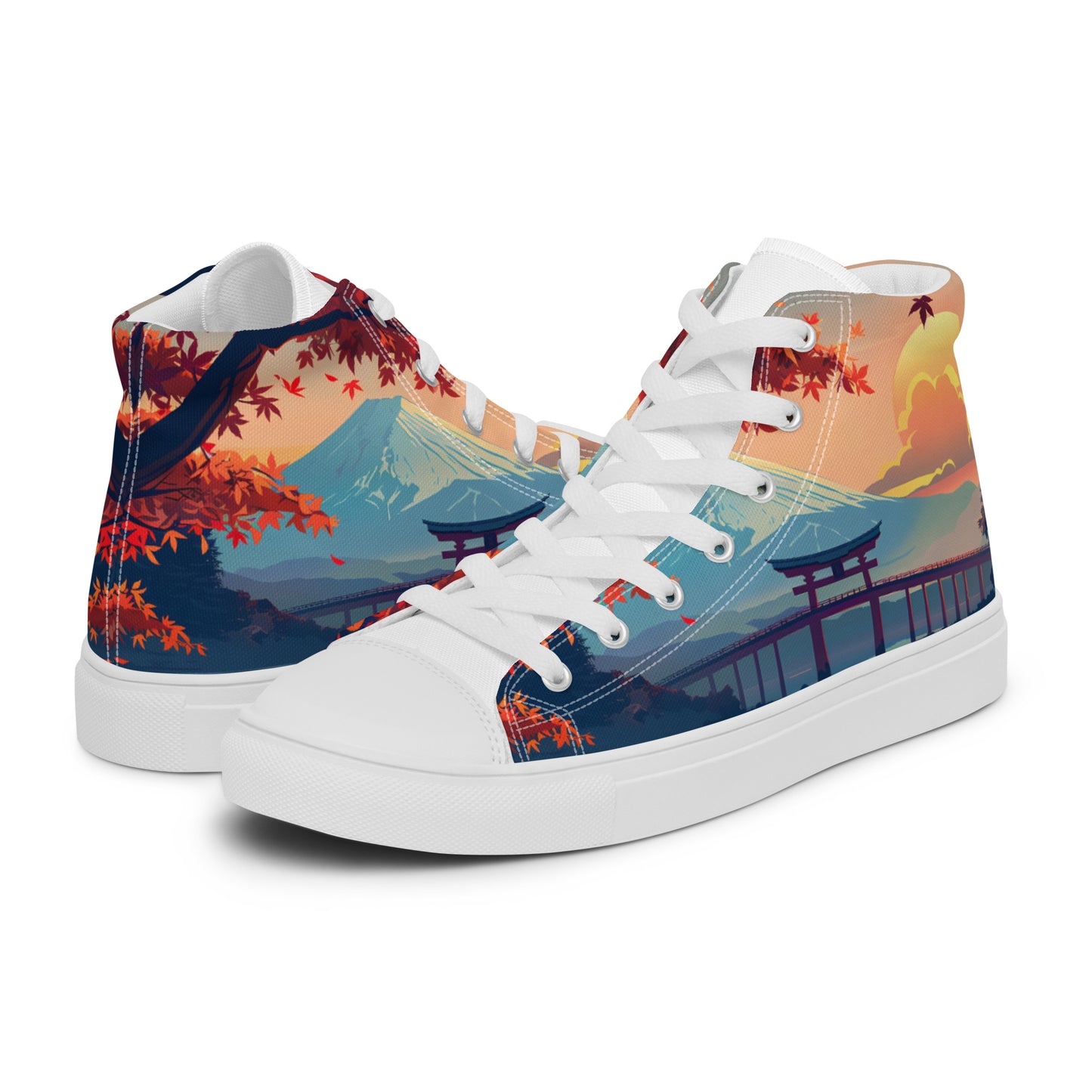 Women’s high top canvas shoes