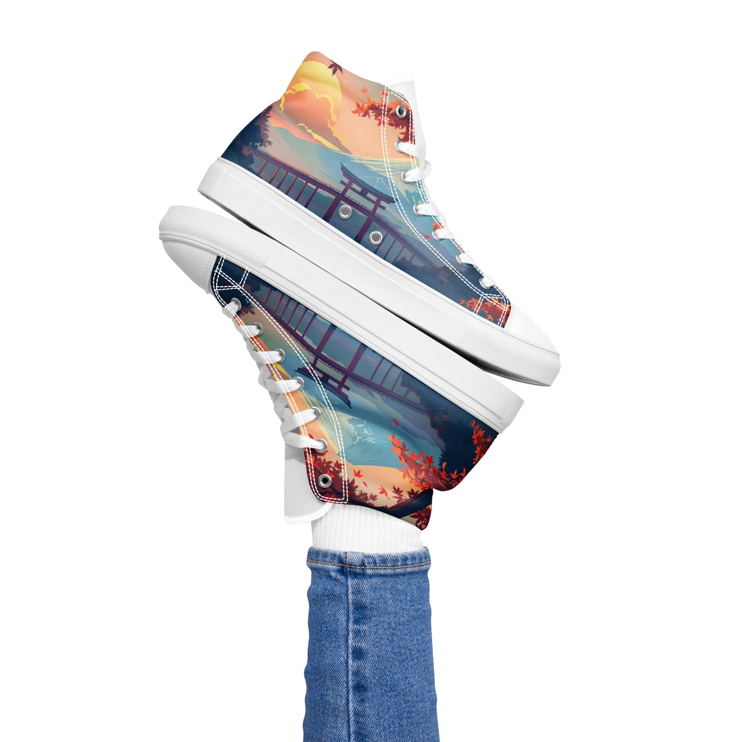 Women’s high top canvas shoes