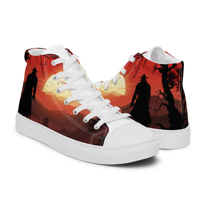 Women’s high top canvas shoes