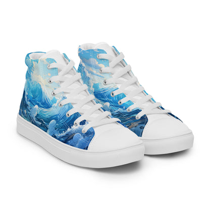 Women’s high top canvas shoes